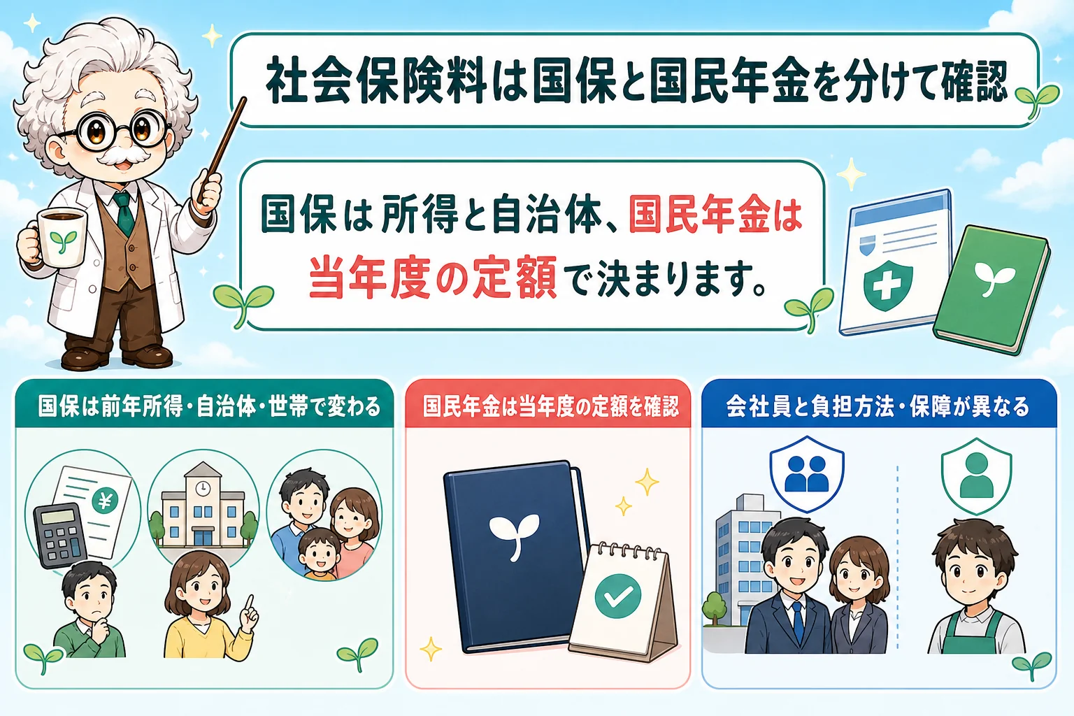 フリーランスの社会保険料はいくら?個人事業主(フリーランス)の年収別目安:社会保険料の内訳を解説する個人事業主(フリーランス)向け図解
