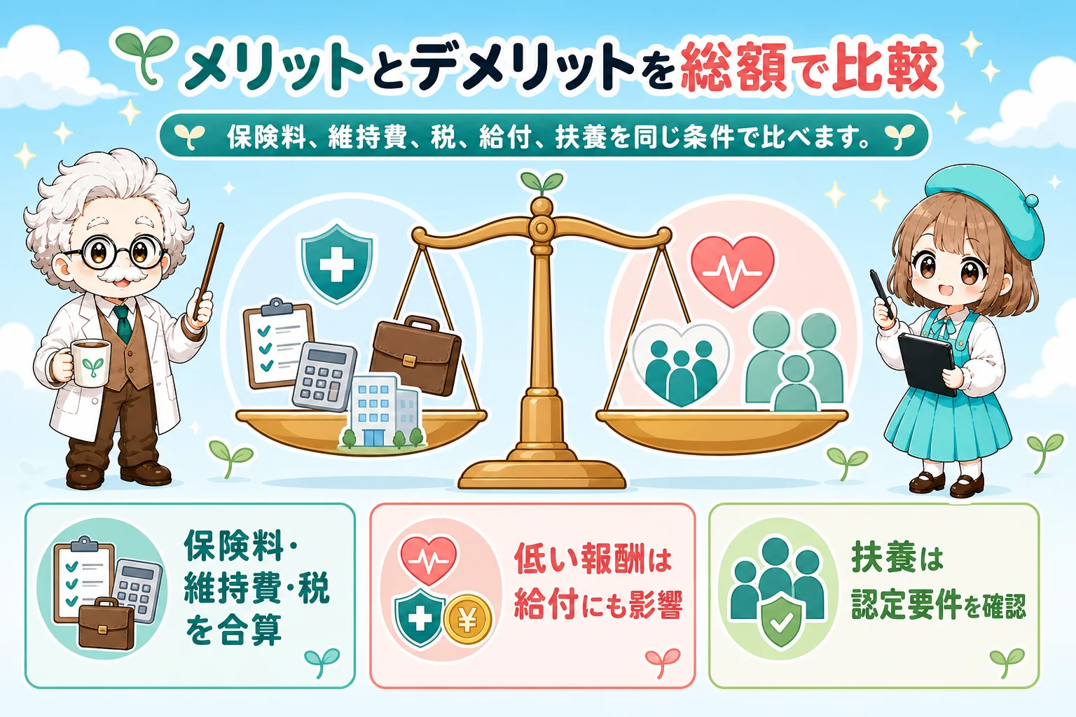 マイクロ法人の社会保険:メリットとデメリットを総額で比較を解説する個人事業主(フリーランス)向け図解