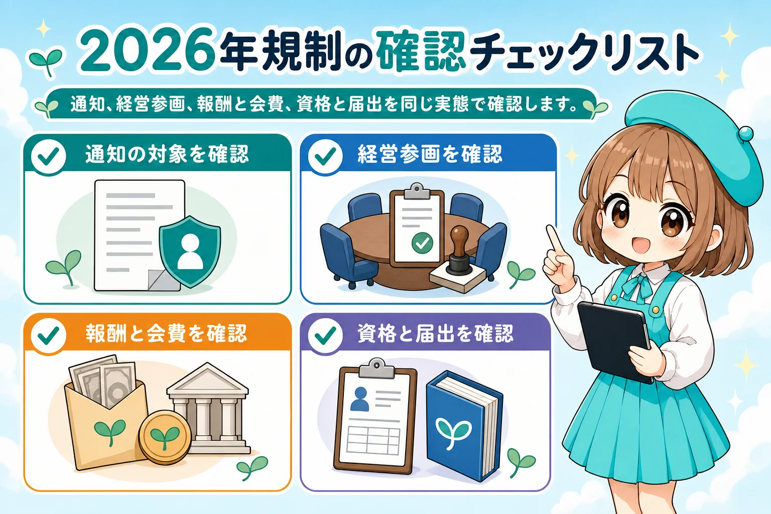 マイクロ法人の社会保険改正：2026年規制の確認チェックリストを解説する個人事業主（フリーランス）向け図解